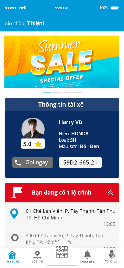App vận chuyển